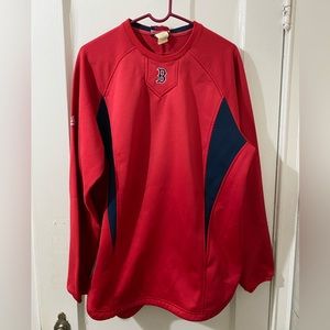 Boston Red Sox Authentic Majestic Red Batting Practice Jersey Pull Over Lg.
